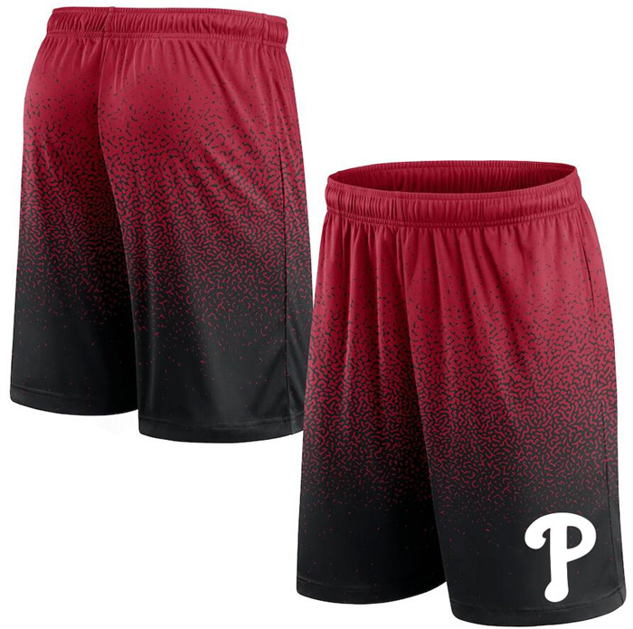 Men's Philadelphia Phillies Black/Red Ombre Shorts